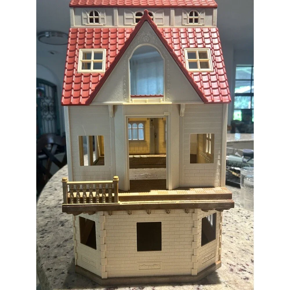Calico Critters Sylvanian Families EPOCH Large Red Roof Multi-Story Dollhouse